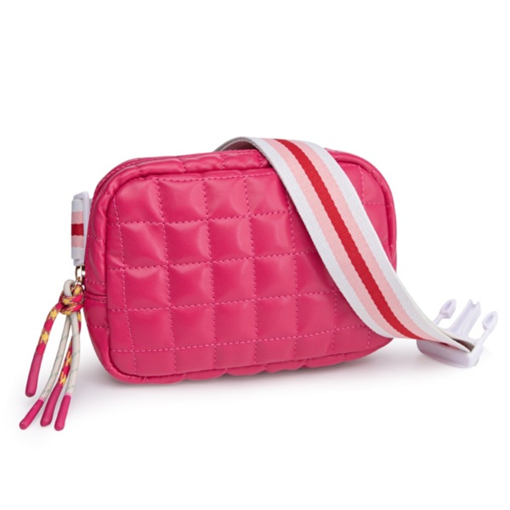 Women’s small sizes Pink Quilted Crossbody Bag